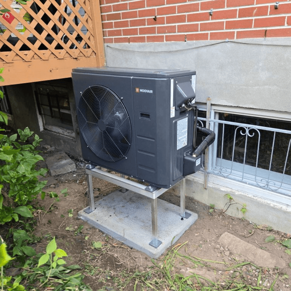 Réalisation Thermopompe centrale Moovair